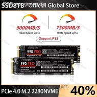 Wangmingxin SSD 4TB Nvme Pcie 4.0โซลิดสเตทไดรฟ์ Gen4 990pro เมกะไบต์/วินาที M.2 1Tb 2Tb 2280สำหรับการ Ps5แล็ปท็อปแบบทำมือ