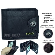 Dompet Pria Bovis premium J10 Model Kancing KUalitas Terbaik IMPORT / Dompet Murah / Dompet Import /