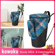 kowaku Portable Djembe Drum Bag Adjustable Shoulder Straps Backpack Waterproof Wearable Storage Pouc