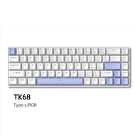 ส่วนลดสุดคุ้มZIFRIEND TK68  คีย์บอร์ดเชิงกล 68 คีย์ คีย์บอร์ดแบบมีสาย RGB Mechanical Keyboard Hot-sw