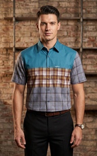 🌙 Stand Out Tonight | Durban Gradient Patchwork Shirt – Now 70% OFF!