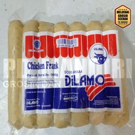 DILAMO CHICKEN FRANK 900 GR / SOSIS AYAM / FROZEN FOOD / BEKU / PUTIH