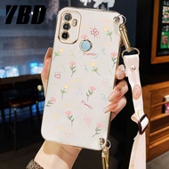 Ybd Ốp điện thoại cho OPPO A53 2020 A33 2020 A53S Ốp điện thoại thời trang dây buộc dài toàn màn hìn