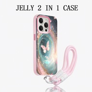 Jelly Color 2 In 1 Premium Butterfly Space-Time Casing Vivo Y05 V70 Fe V60 Lite Y400 Y21D Iqoo Z10 L