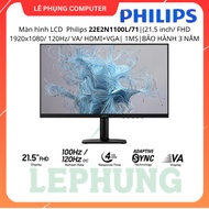 Philips 22E2N1100L/71 LCD Monitor | 21.5 inch/ FHD 1920x1080/ 120Hz/ VA/ HDMI+VGA| 1MS |