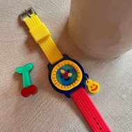 Garden Alien Station Earth Acrylic Smiley Face Cute Watch Bracelet