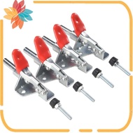 4Pcs GH-301AM 45Kg Toggle Clamp Quick Release Pull Action Vertical/Horizontal Type Clamps Hand Tool 