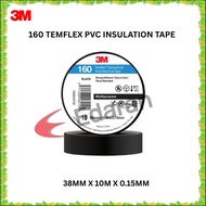 3M 160 38MMX0.15 TEMFLEX PVC INSULATION TAPE (BLACK) - 10M