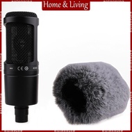 AOTO Windscreen Pop Filter Furry Windscreen Muff Wind Microphone Cover for AT2020