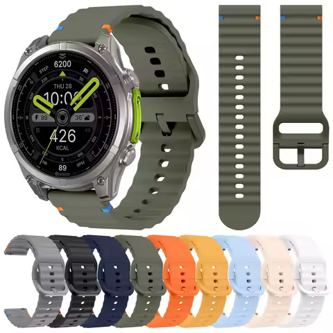 22mm Silicone Sport Strap For Zeblaze Vibe 8 7 Pro Bracelet Btalk 3 Pro/Ares 3 Pro/Stratos 4 3 2 Ult