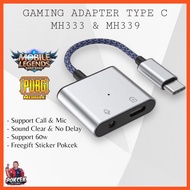 [PokcekStore] Gaming Adapter Android Type C to 3.5mm Audio Jack 60w Quick Charge