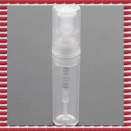 A97G 300 X 2Ml Plastic Travel Spray Bottle Empty Transparent Perfume Atomizer New