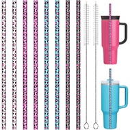 Pengganti Penyedut Minuman Tebal Leopard untuk Stanley | Owala | Aksesori Tumbler Perjalanan Moden R