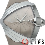 นาฬิกาผู้หญิง HAMILTON Ventura Automatic H241050/H24105370 SS/ยาง สีเบจ สภาพสวย [สินค้าใหม่]