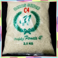 tom77- beras c4 2,5kg bahan pokok sembako 2,5 kg -