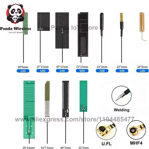 2pcs 433MHz internal FPC PCB Patch Antenna 8dbi Booster for Wireless Data Module Amplifier Transmitt