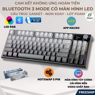 K86 RGB PRO VIP Wireless Bluetooth Mechanical Keyboard with Screen, HOTSWAP 5 Pin Custom App, Foam L