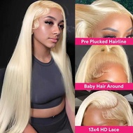 13x4 Blonde Lace Front Wigs 12A 613 Straight Human Hair Wig