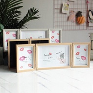 7 Photo Frame Wooden Inch Photo Frame Foldable Unique 27cm Combination Retro Table Frame 6 Creative 