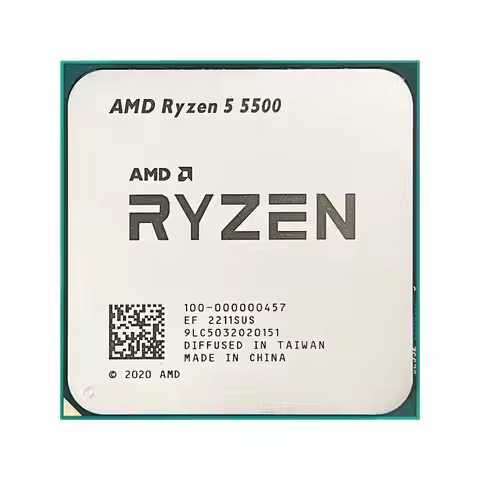 AMD Ryzen 5 5500 R5 5500 3.6 GHz 6-Core 12-Thread CPU 7NM L3=16M 100-000000457 Socket AM4 New but Wi