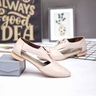 Geovani Ameera - Sepatu Kulit Wanita Flat Terbaru Sepatu Kerja Wanita Dewasa Sepatu Cewek Tutong Sep