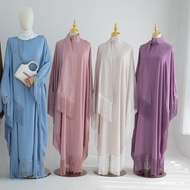 Ramadan Bat Sleeve dress abayas Women Wear Kaftan Muslim abaya Tassel dress Muslimah fashion Baju Du