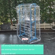 Plastic cover protector shoe rack cover ACE hard were kerisbow size 70x35x90cm/cover shoe rack/ shoe