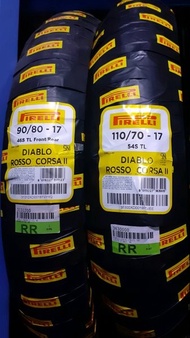 Ban paketan Pirelli 90 80 &amp; 110 70 Ring 17 Diablo Rosso Corsa 2 d