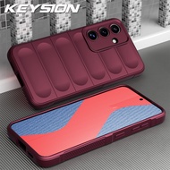 เคสกันกระแทก KEYSION สำหรับ Samsung S22อัลตร้า5G S22 + บวก S21 FE หลังซิลิโคนนิ่มเคส Galaxy Note 20 Ultra 5G