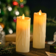 【CW】Flameless LED Candles Light Simulation Flickering Pillar Tea Lights Home Decor
