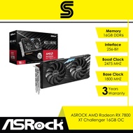 ASROCK AMD Radeon RX 7800 XT Challenger 16GB OC