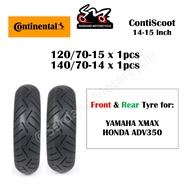 CONTINENTAL Conti scoot 120/70-15 140/70-14 150/70-14 XMAX ADV350 Scooter Tyre Tayar