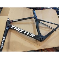 Twitter Thunder Size Seat Tube 50 carbon road bike frameset - USED LESS than 200km