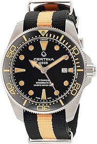 Mens, DS ACTION Diver 43mm, Titanium, Swiss Automatic, Diving Watch, C0326074805100, Black / Orange, Diver,Diving Watch