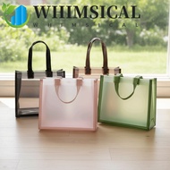 WHIMSICAL Water-Sprinkling Festival PVC Tote, Thick Durable Transparent Handbags,  Packaging Plastic