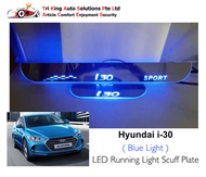 Hyundai Elantra i-30 LED Running Light Scuff Plate / Blue Lighting