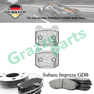 Münster Disc Brake Pad Rear for Subaru Impreza (2nd Gen) GDB 2.0 WRX STi AWD 2001-2005 EJ207