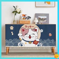 langsir kabinet dapur langsir dapur Gaya Jepun beckoning langsir naungan kabinet kucing, kabinet terbuka, langsir habuk, rak buku velcro, rak kasut, langsir hodoh, langsir kain