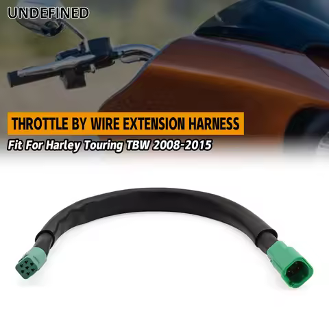 Green Throttle By Wire (TBW) Extension Wire Harness (8"/10"/12"/14"/16"/18") for Harley Touring 2008