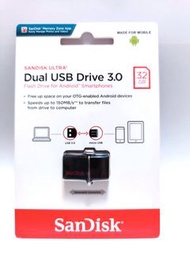 ✨全新行貨✨現貨✨32GB SanDisk  Ultra Dual Drive 3.0 雙用隨身碟 Android 裝置適用