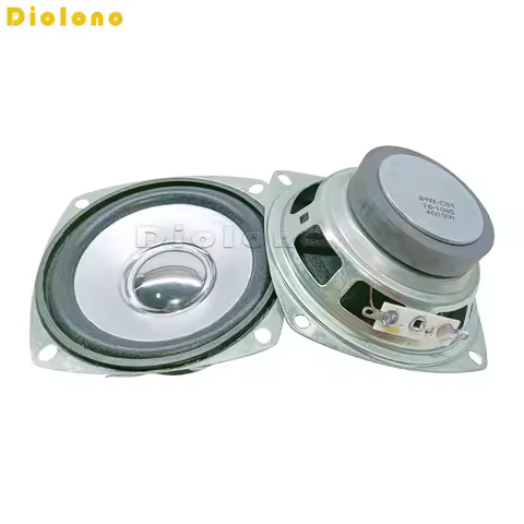 4 Ohm 10W Loudspeaker 78MM 3 Inch Square Silvery Speaker Silvery Cap 45MM External Magnetic Height 3