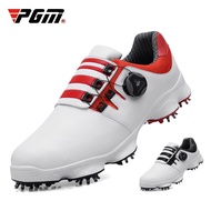 PGM men golf shoes lace shoes waterproof non-slip shoes rotary sports shoes golf shoes