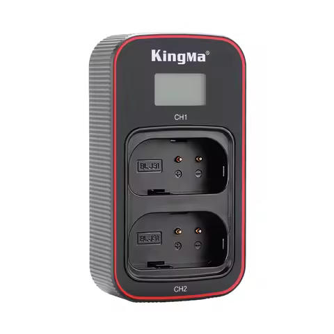 KingMa DMW-BLJ31 Battery LCD Type-C USB Dual Charger For Panasonic LUMIX DC-S1 DC-S1R DC-S1H Camera 