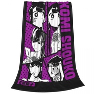 WFBMJ Komi Shouko Komi ไม่สามารถสื่อสารผ้านวมคลุมเตียงผ้าห่มที่น่ากลัวสำหรับบ้าน200x15 0ซม. ตุ๊กตาผ้