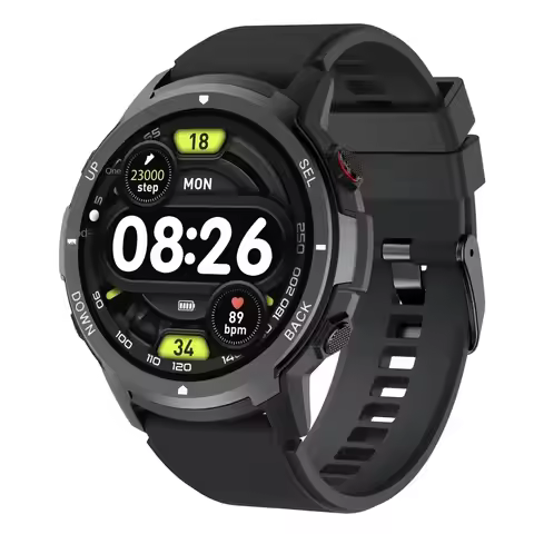 Smart Watch Men S52 Outdoor Sports 1.39 Inch Bluetooth Call Music Player Fitness Tracker Health Moni