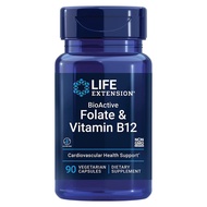 Life Extension, BioActive, Folate & Vitamin B12, 90 Vegetarian Capsules