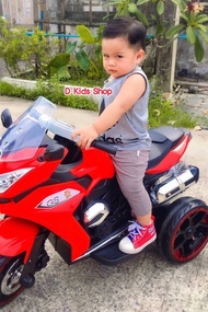 D Kids รถแบตเตอรี่เด็ก รถเด็กนั่ง มอเตอร์ไซค์บีเอ็ม(คันใหญ่) 2 มอเตอร์ LNM111