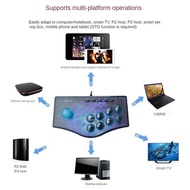 TECHCHIP- USB Arcade Fight Stick Street Fighting Joystick Gamepad Controller for PS2//PC/Android PC 