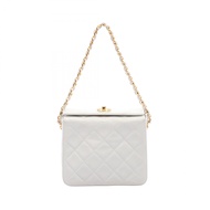 【二手】香奈兒 (Chanel) 白色羊皮絎縫鏈條包 女士二手 B