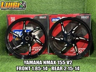 BOM RANGSIT CNC MAGS DRACO 14s 5 SPOKES YAMAHA NMAX 155 V2 (100% THAILAND MADE)